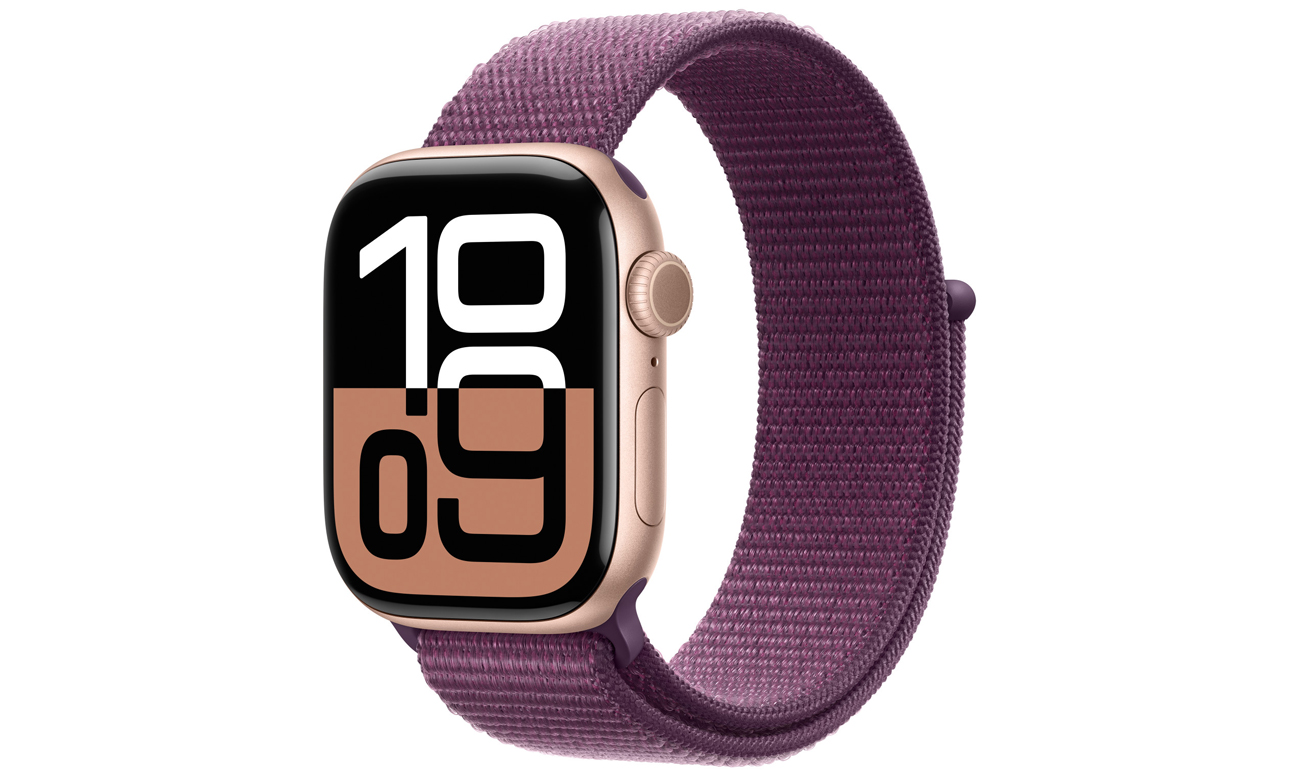 Opaska sportowa do Apple Watch 38-42 mm Dojrzała śliwka - Widok ogólny