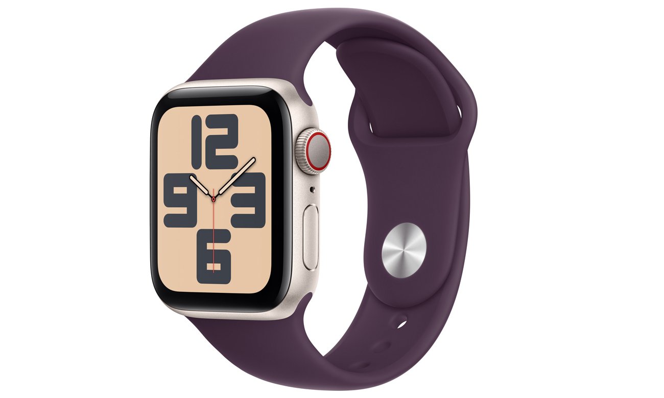 Pasek sportowy do Apple Watch 38-41 mm M/L Dojrzała śliwka - Widok ogólny