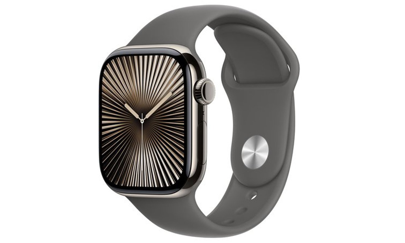 Pasek sportowy do Apple Watch 38-41 mm M/L Górska szarość- Widok ogólny