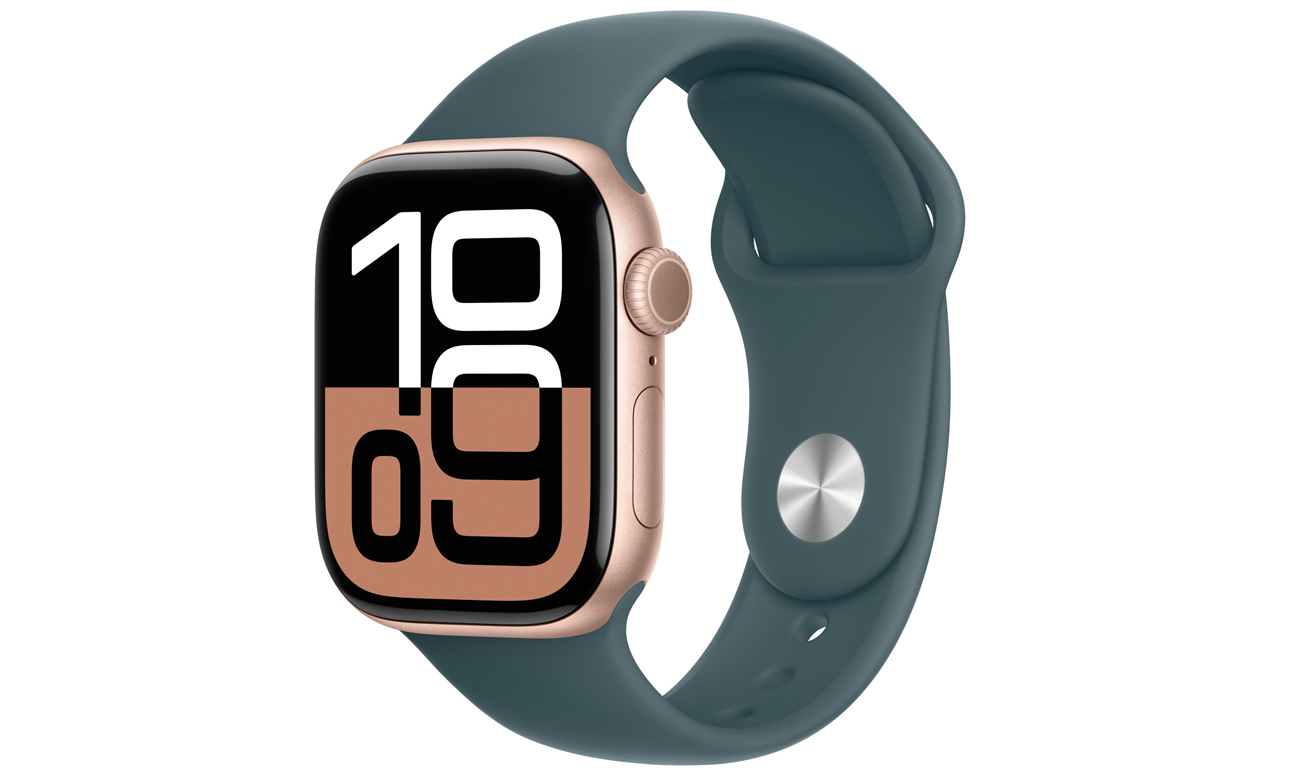 Pasek sportowy do Apple Watch 38-42 mm M/L Górskie jezioro - Widok ogólny