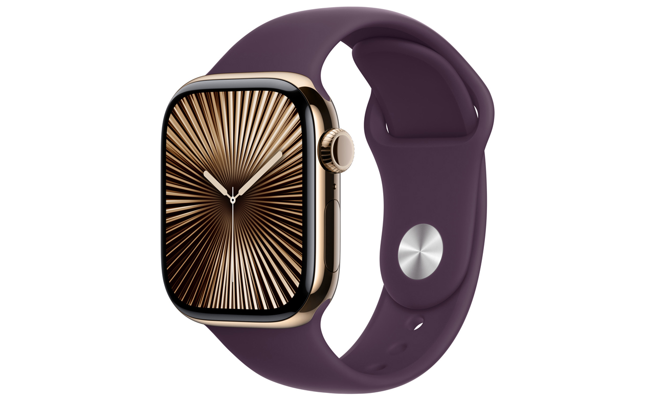 Pasek sportowy do Apple Watch 38-42 mm M/L Dojrzała śliwka - Widok ogólny