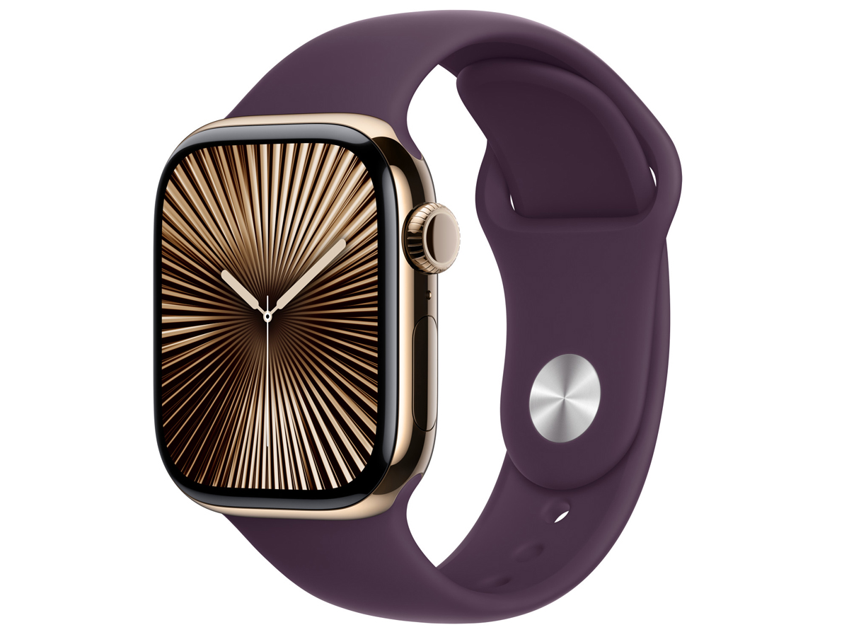 Pasek sportowy do Apple Watch 38-42 mm M/L Dojrzała śliwka - Widok ogólny