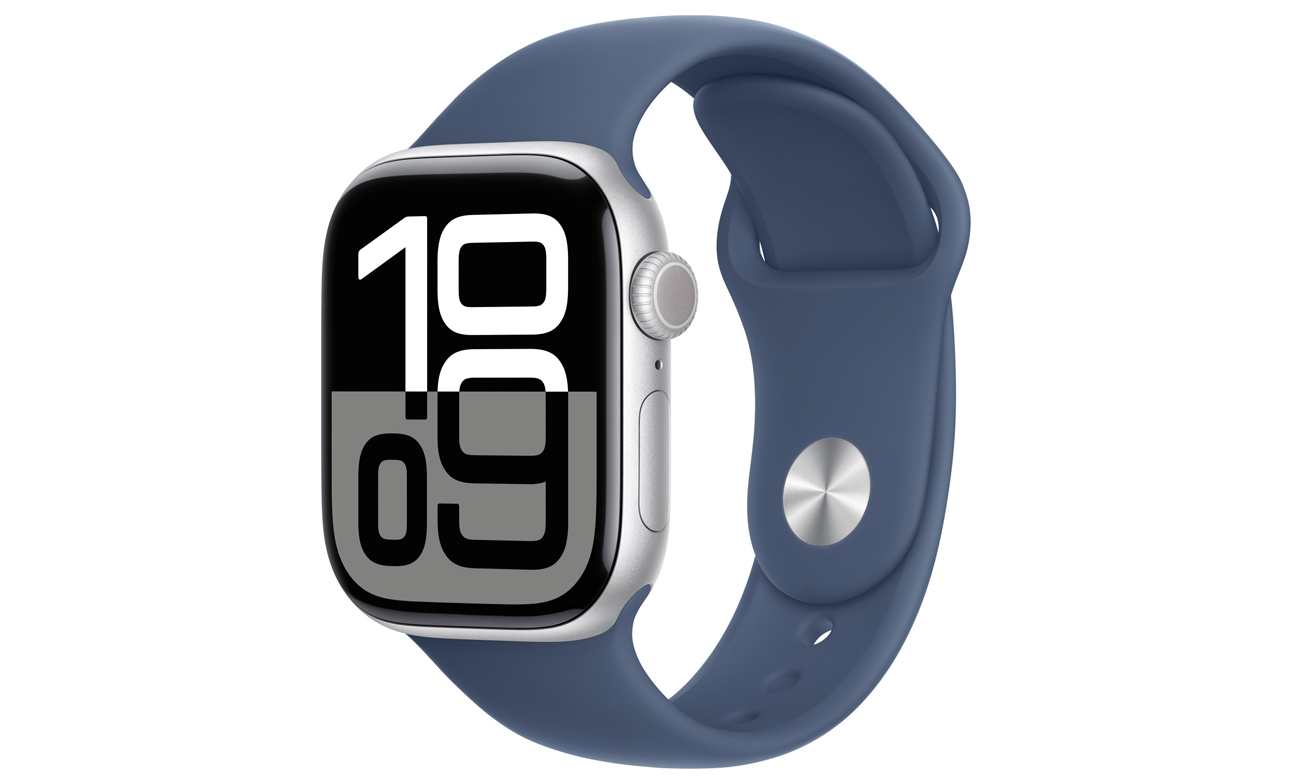 Pasek sportowy do Apple Watch 38-42 mm S/M Denim - Widok ogólny