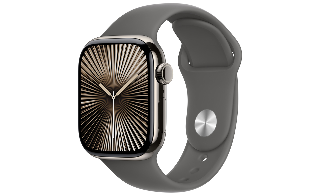 Pasek sportowy do Apple Watch 38-42 mm M/L Górska szarość - Widok ogólny