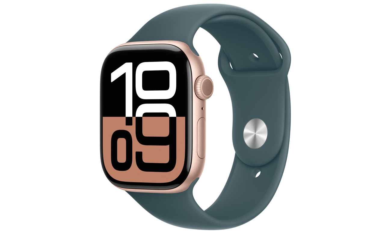 Pasek sportowy do Apple Watch 44-49 mm M/L Górskie jezioro - Widok ogólny