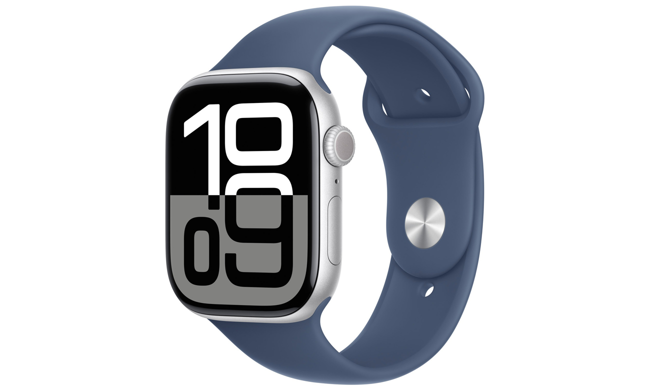 Pasek sportowy do Apple Watch 44-49 mm S/M Denim - Widok ogólny