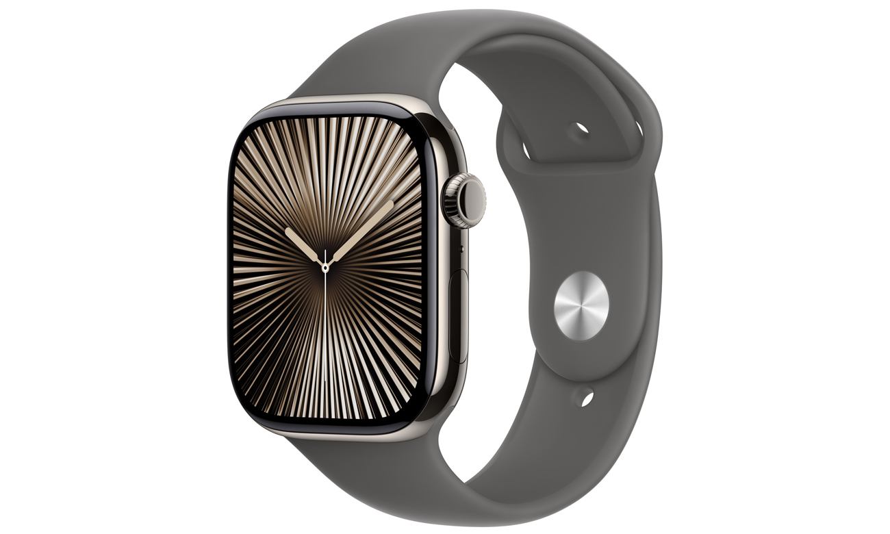 Pasek sportowy do Apple Watch 44-49 mm S/M Górska szarość - Widok ogólny