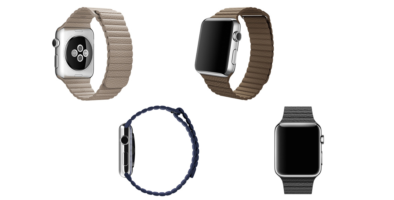 Pasek skórzany do koperty 42 mm L granatowy