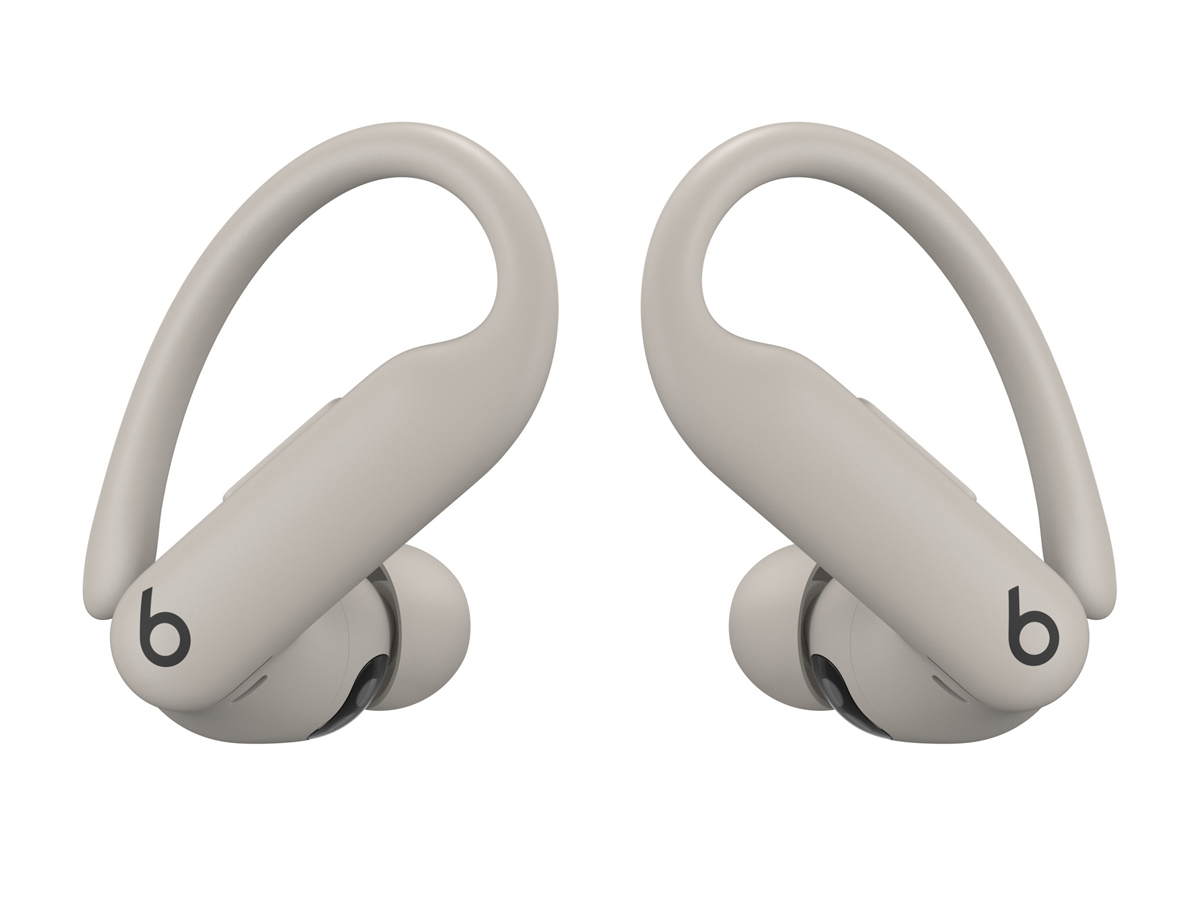 Słuchawki Apple Powerbeats Pro 2 Piaskowa burza - Widok lewej i prawej słuchawki