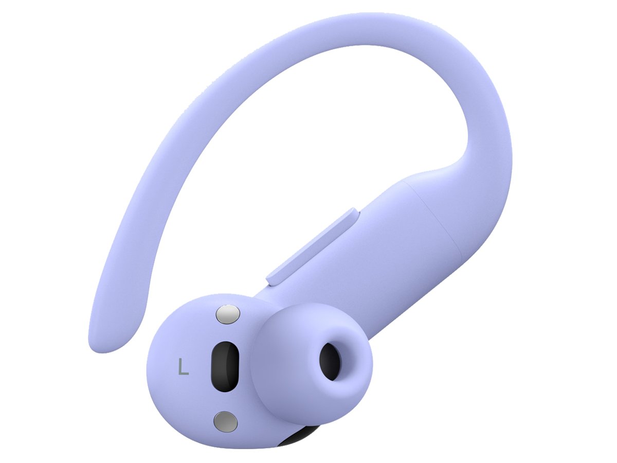Słuchawki Apple Powerbeats Pro 2 Hiperfiolet - Zbliżenie prawej słuchawki