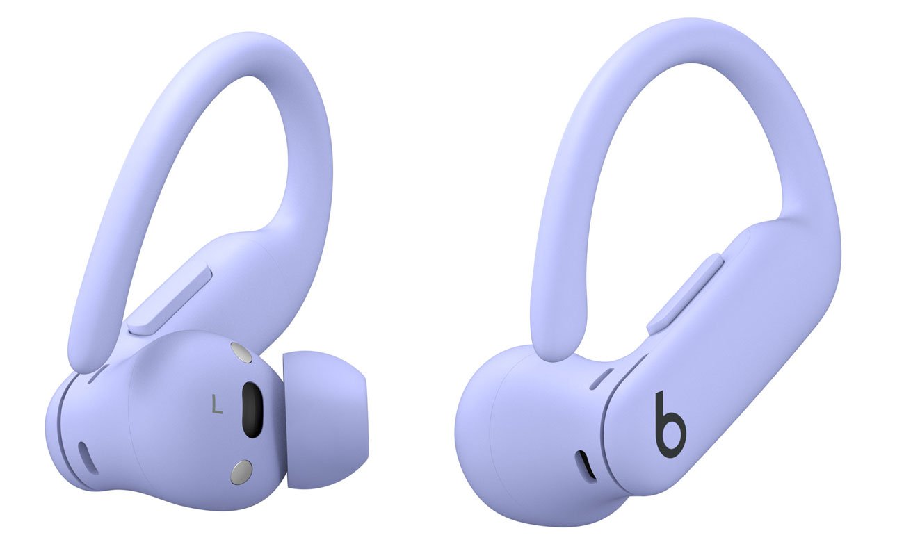Słuchawki Apple Powerbeats Pro 2 Hiperfiolet - Widok lewej i prawej słuchawki