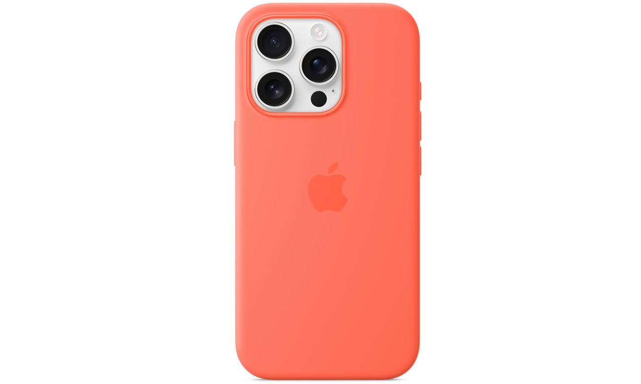 Silikonowe etui MagSafe do Apple iPhone 16 Pro mandarynkowy