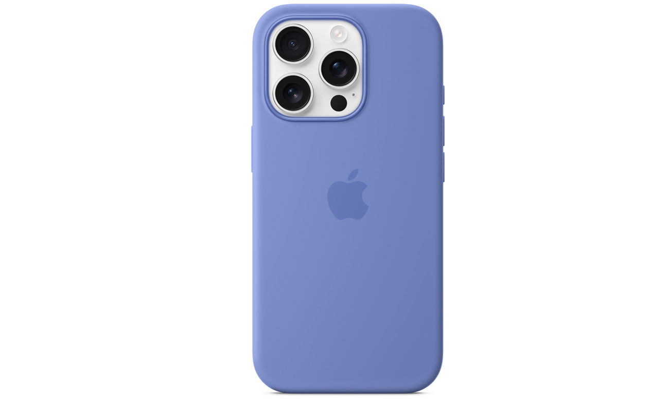 Silikonowe etui MagSafe do Apple iPhone 16 Pro błękitny hiacynt
