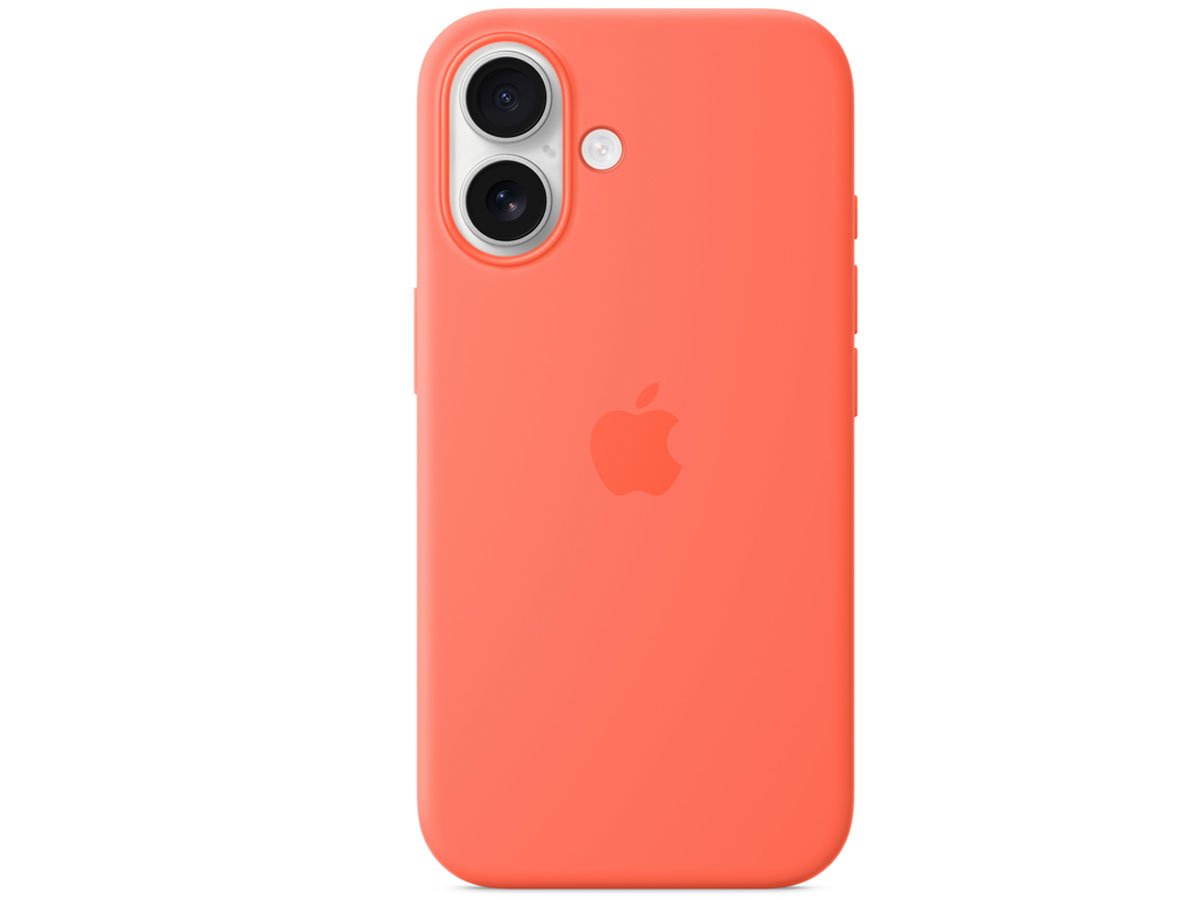 Silikonowe etui MagSafe do Apple iPhone 16 mandarynkowy