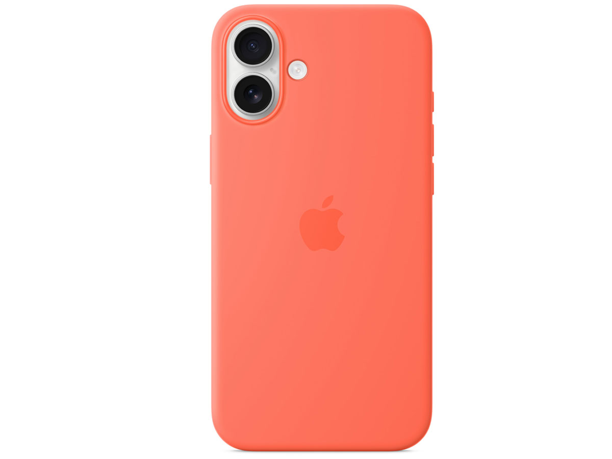 Silikonowe etui MagSafe do Apple iPhone 16 Plus mandarynkowy