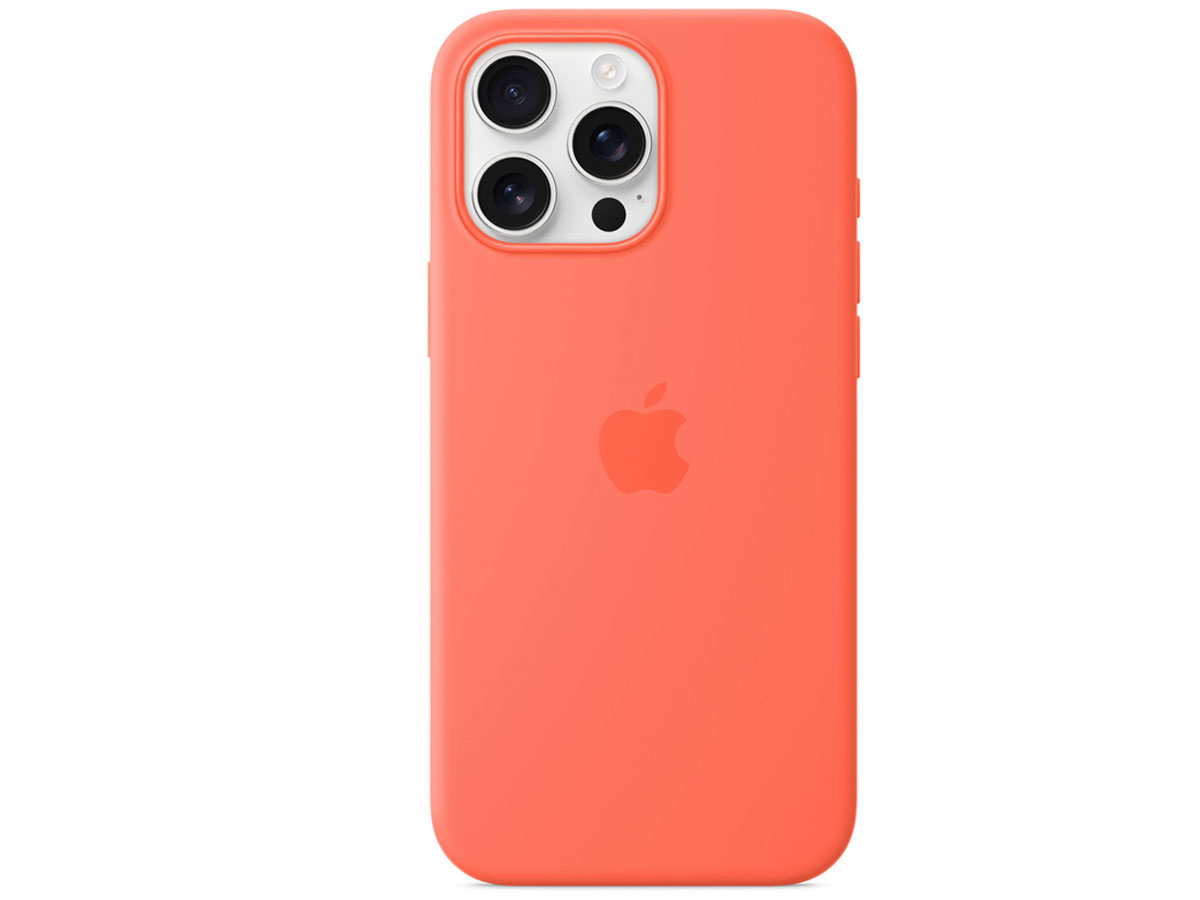 Silikonowe etui MagSafe do Apple iPhone 16 Pro Max mandarynkowy