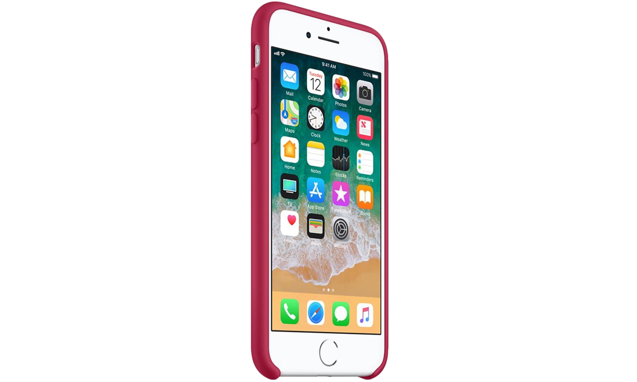 Apple Silicone Case do iPhone 7/8 Rose Red
