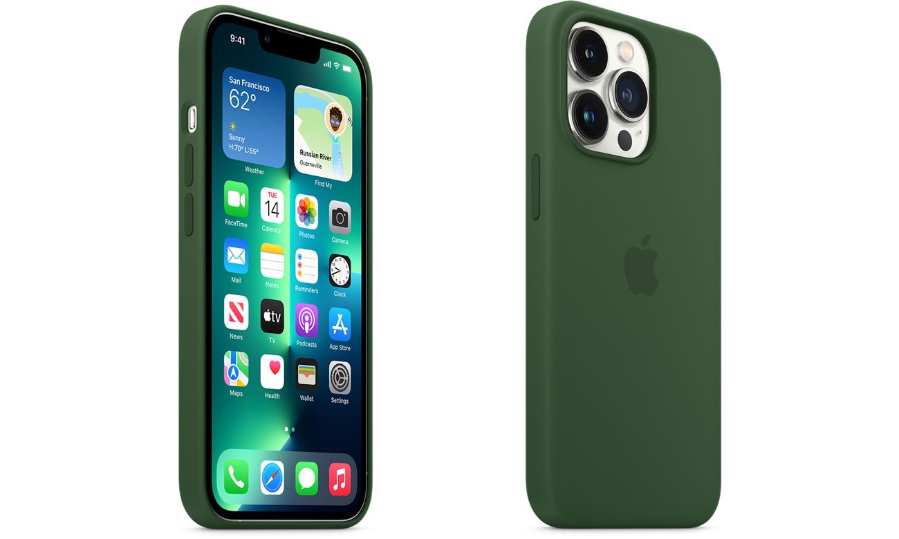 Silikonowa obudowa do iPhone 13 Pro koniczyna