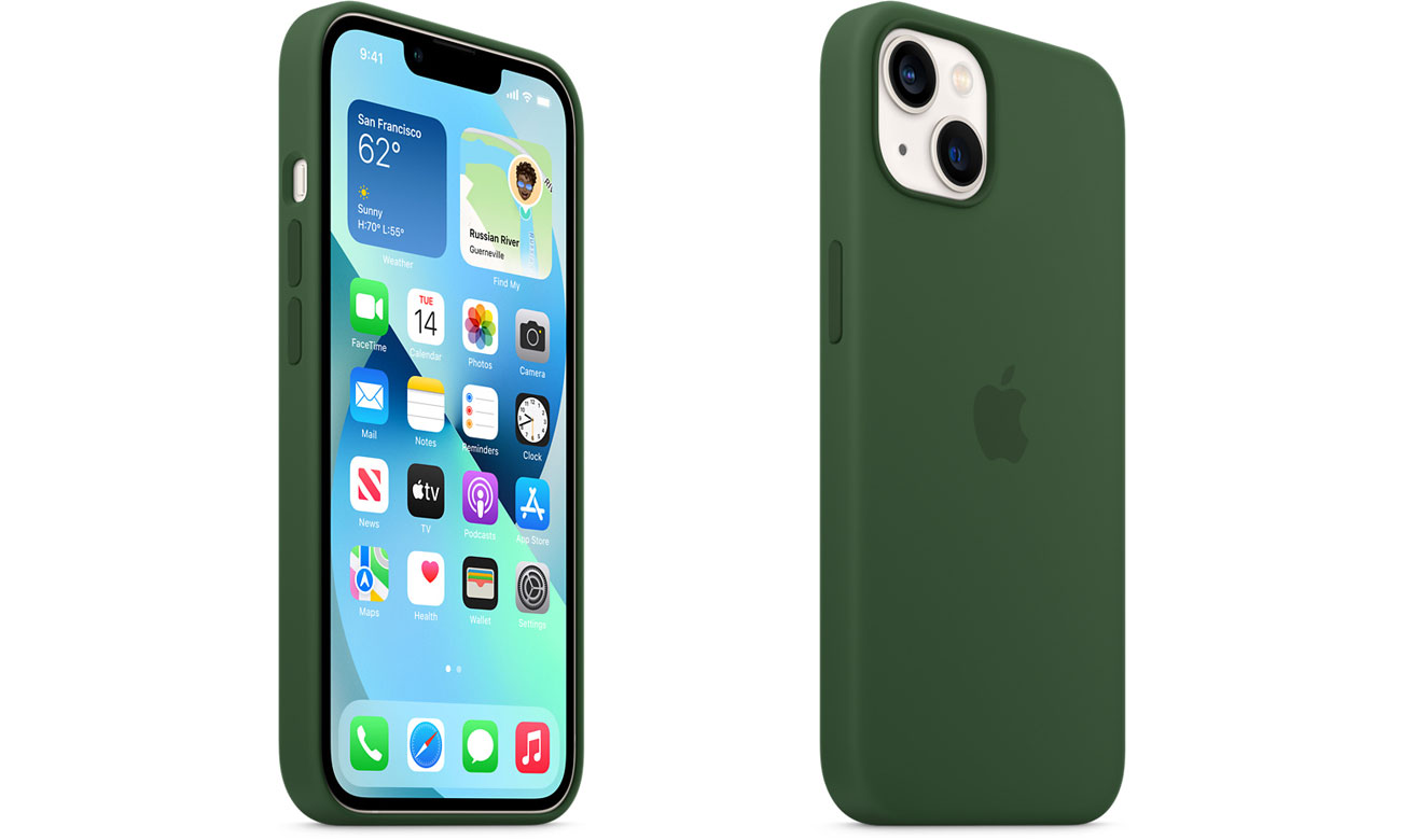 Silikonowa obudowa do iPhone 13 koniczyna