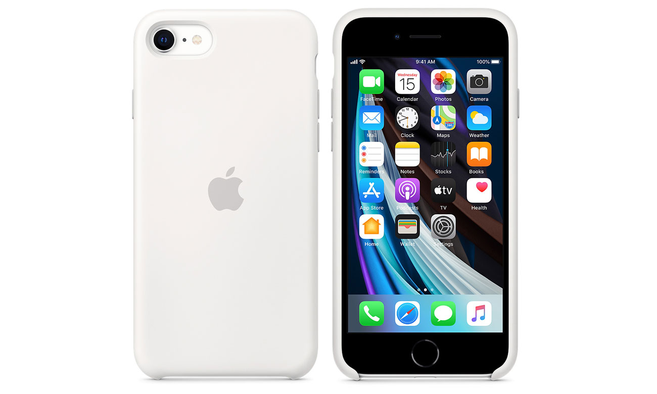 Etui Apple Silicone Case White do iPhone 7/8/SE Białe