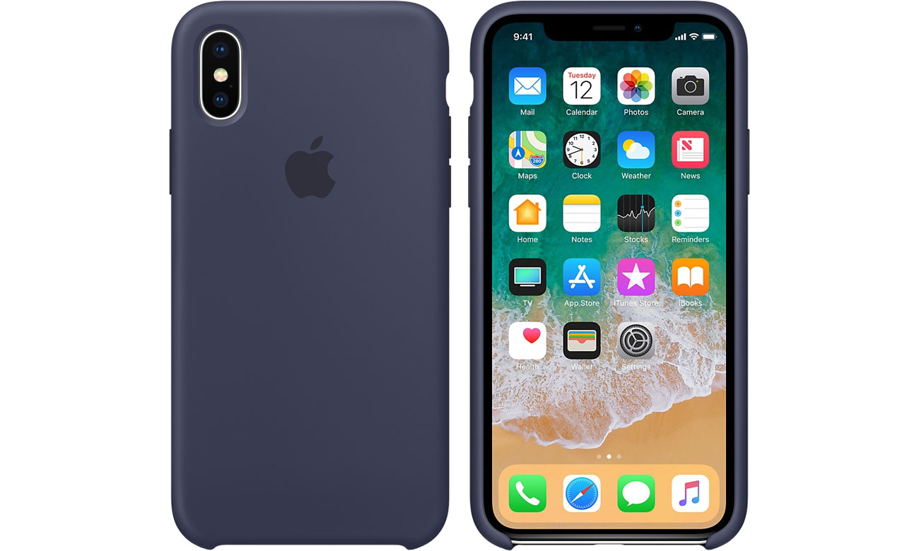 Apple Silicone Case iPhone X Midnight Blue MQT32ZM/A