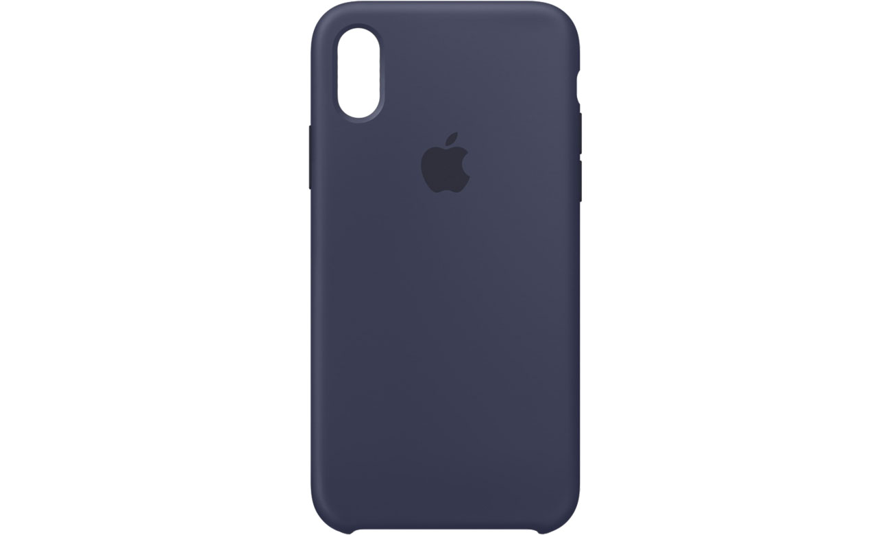 Etui silikonowe Apple Silicone Case do iPhone X Midnight Blue