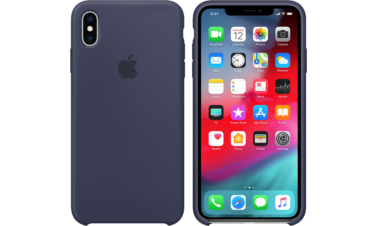 Etui Apple iPhone XS Max Silicone Case Midnight Blue MRWG2ZM/A