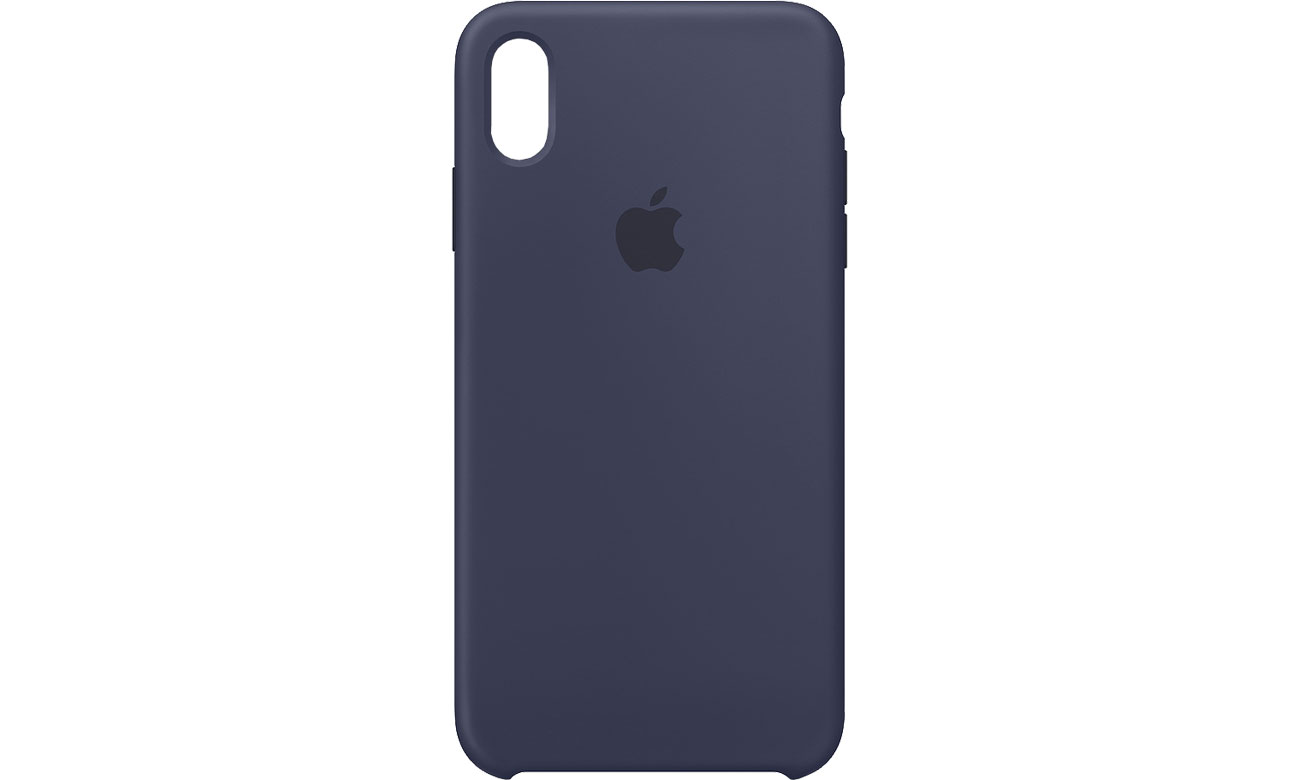 Apple iPhone XS Max Silicone Case Midnight Blue Etui i obudowy na