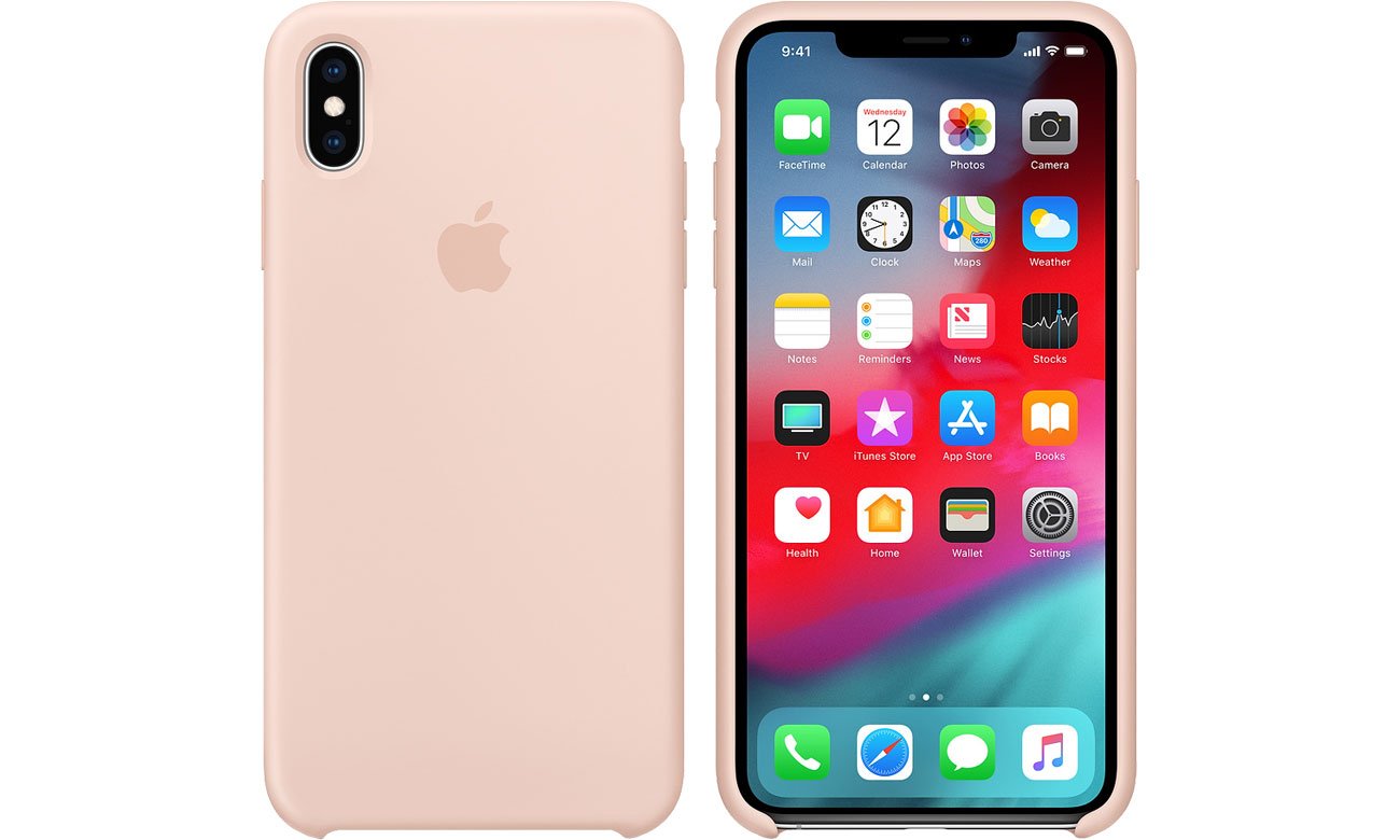 Etui Apple iPhone XS Max Silicone Case Pink Sand MTFD2ZM/A