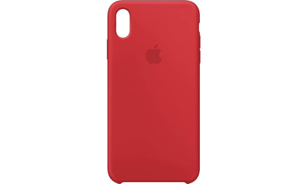 Apple iPhone XS Max Silicone Case Czerwone