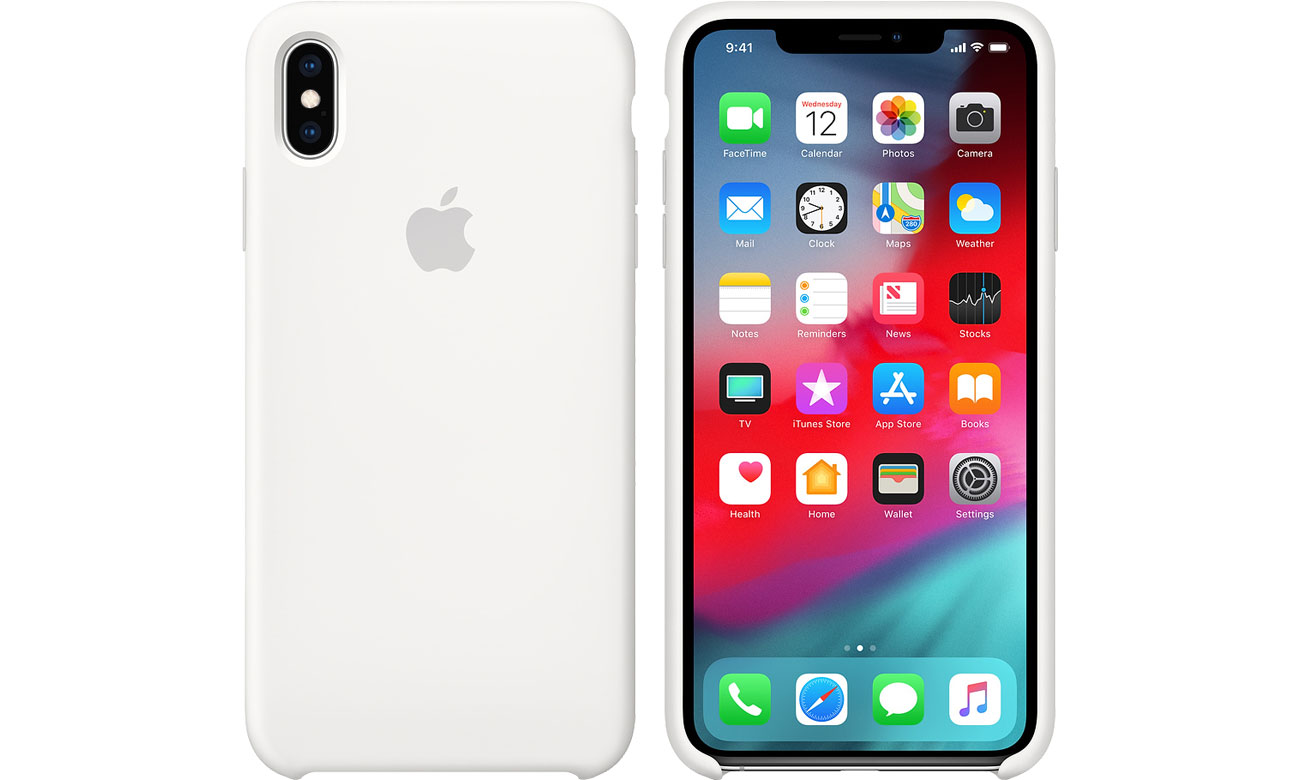 Etui Apple iPhone XS Max Silicone Case White MRWF2ZM/A