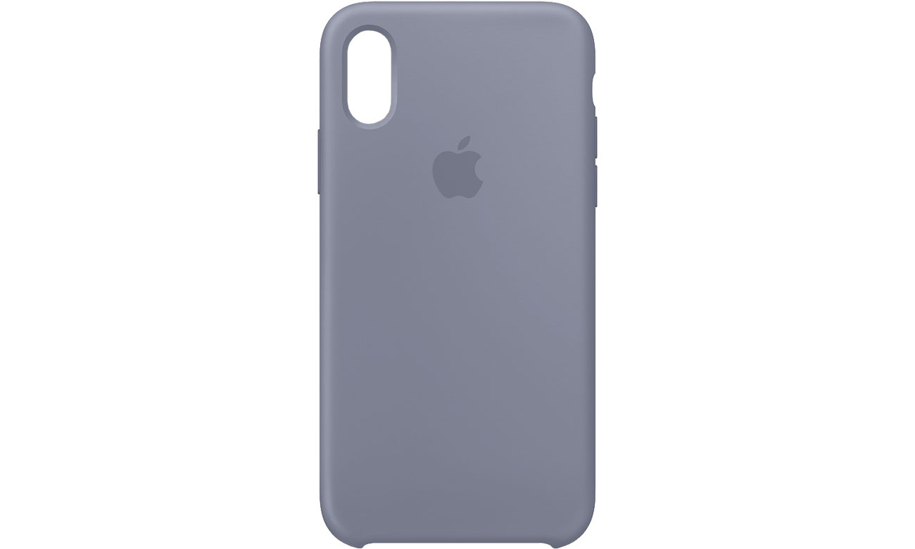 Apple iPhone XS Silicone Case Lawendowa Szarość