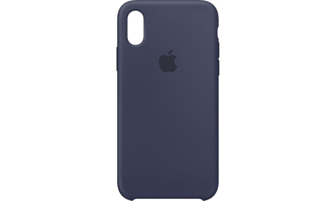 Apple iPhone XS Silicone Case Nocny Błękit