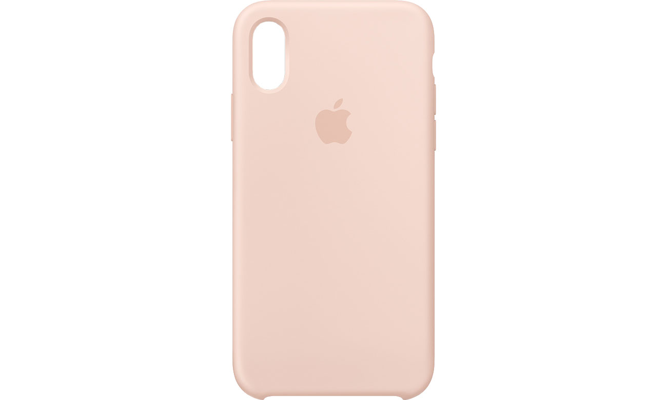 Apple iPhone XS Silicone Case Piaskowy Róż