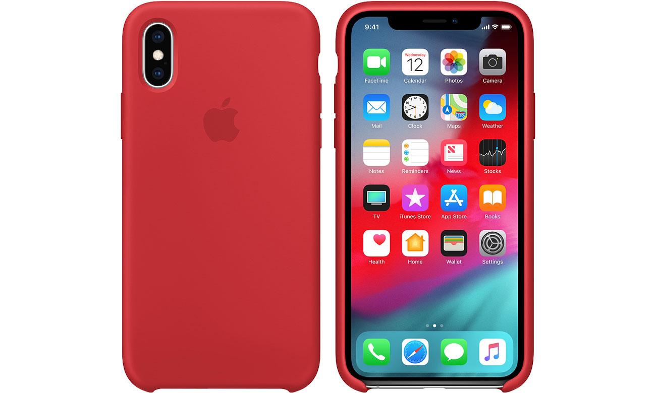 Etui Apple iPhone XS Silicone Case Product Red MRWC2ZM/A