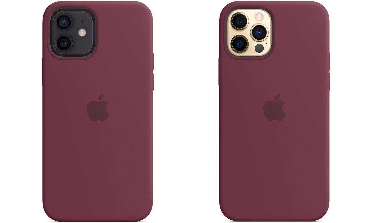 Silikonowe etui z MagSafe do Apple iPhone 12/12 Pro - Dojrzała śliwka