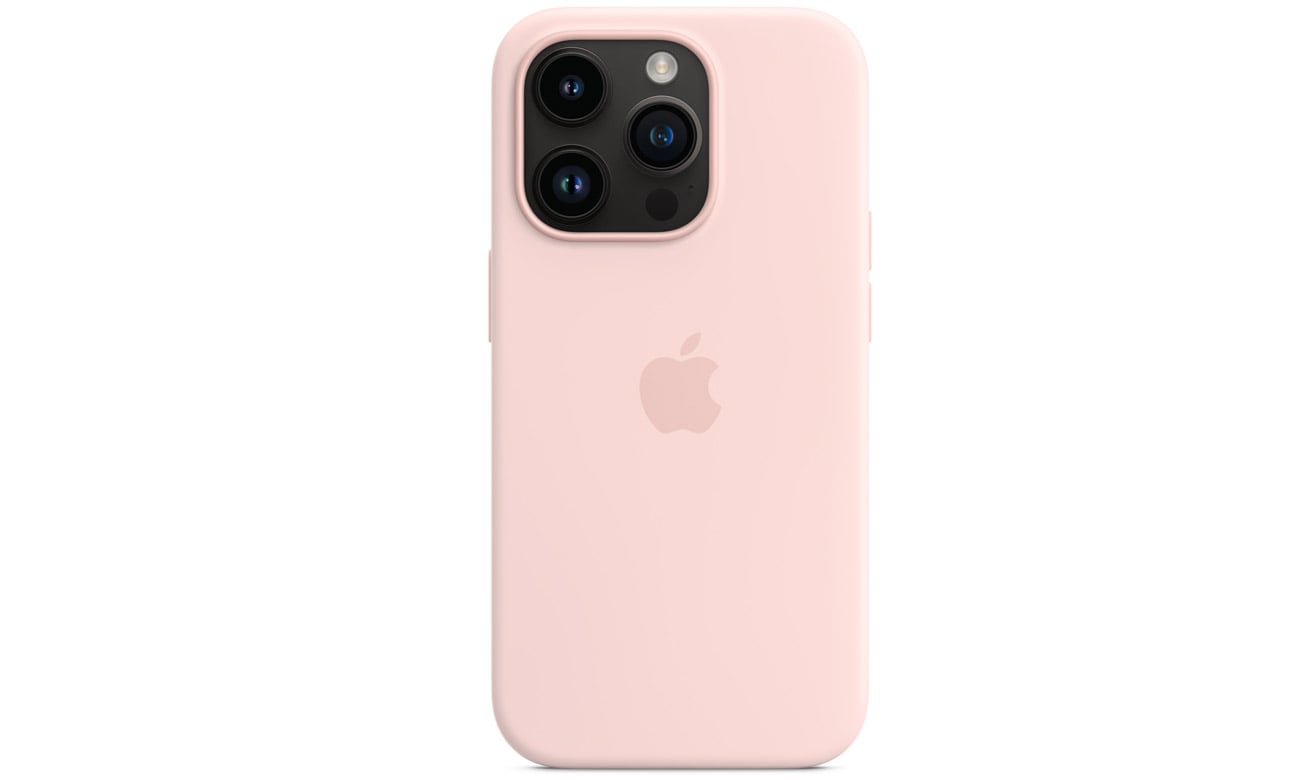 Silikonowe etui z MagSafe iPhone 14 Pro różowe