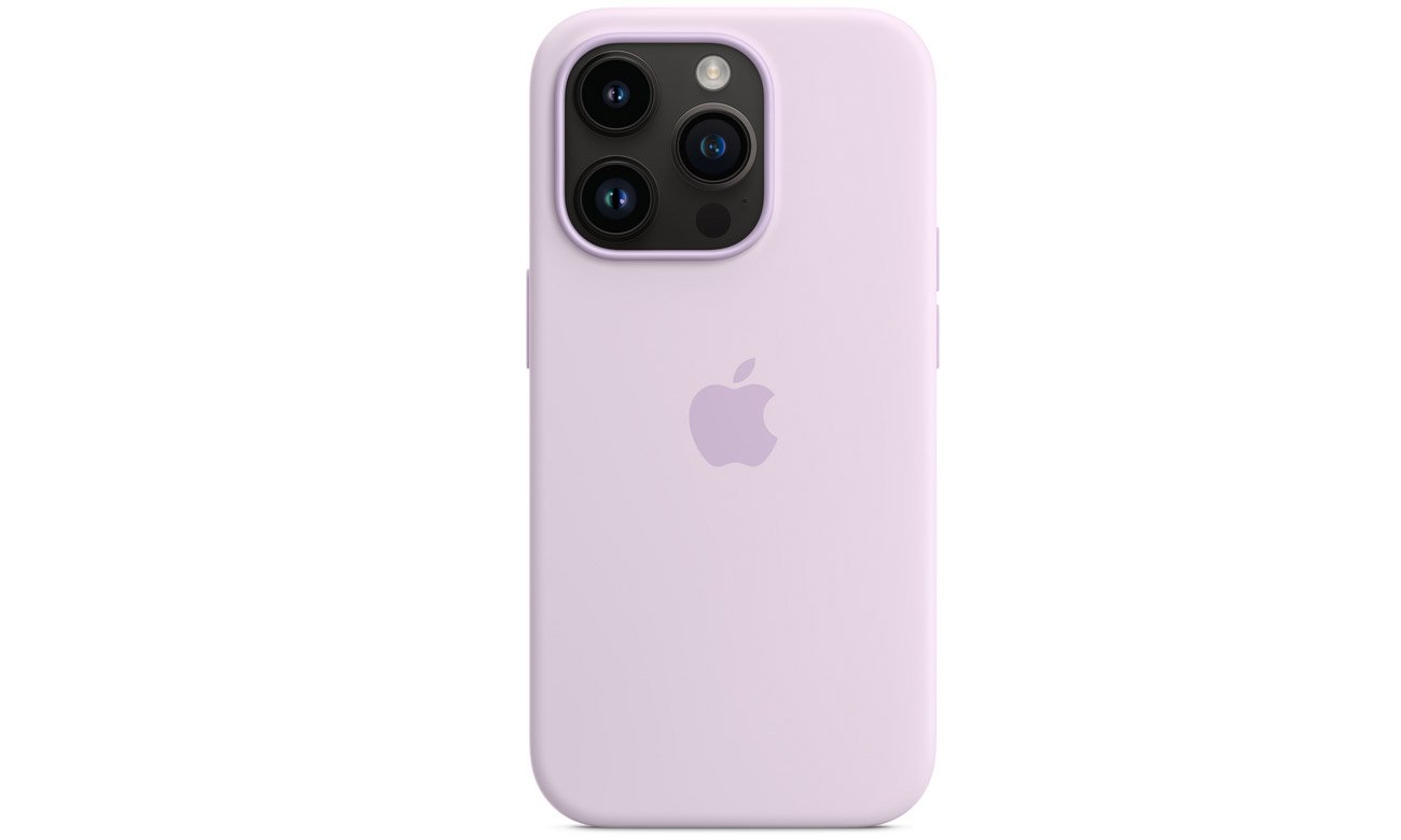 Silikonowe etui z MagSafe iPhone 14 Pro Max liliowe