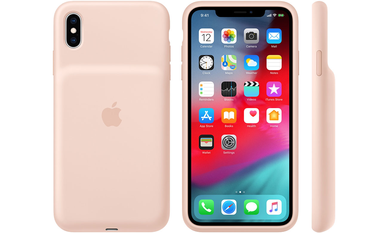 Etui Apple Smart Battery Case iPhone Xs Max Pink Sand