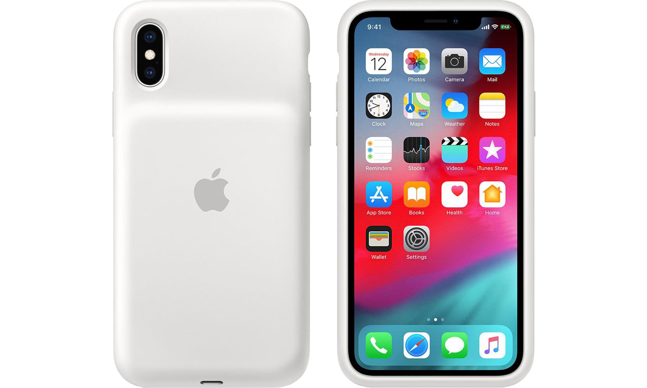 Smart Battery Case do iPhone Xs White
