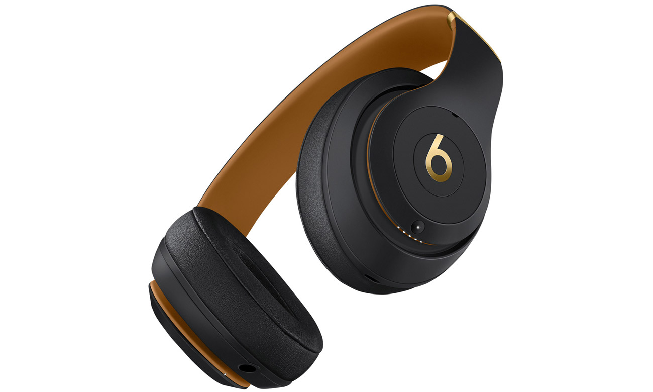 Słuchawki Apple Beats Studio3 Wireless Nocna czerń - Widok od dołu pod kątem