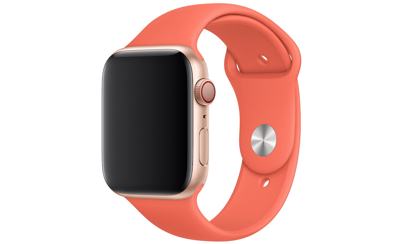 Pasek sportowy w kolorze mandarynkowym do Apple Watch 44 mm