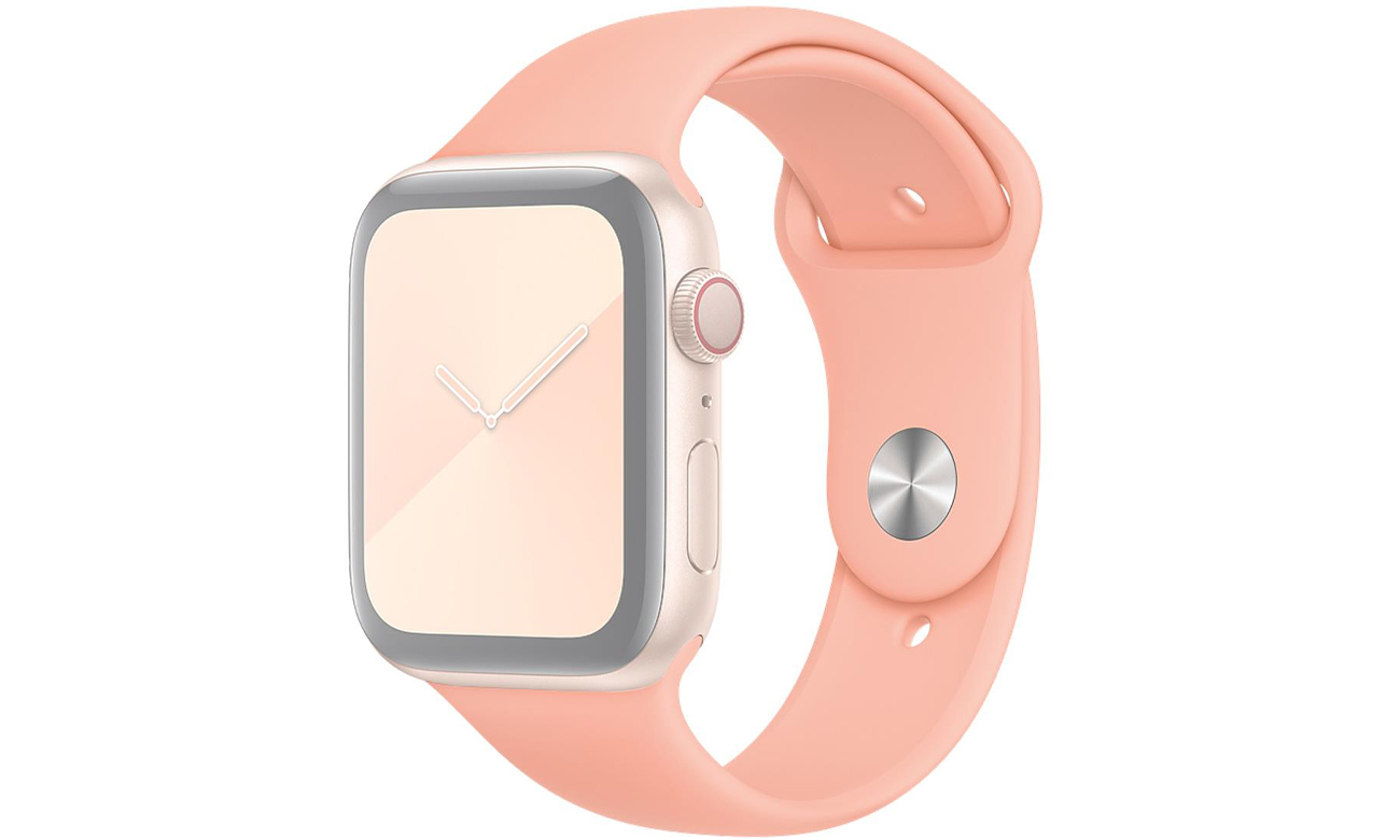 Pasek sportowy w kolorze grejpfrutowym do Apple Watch 44 mm