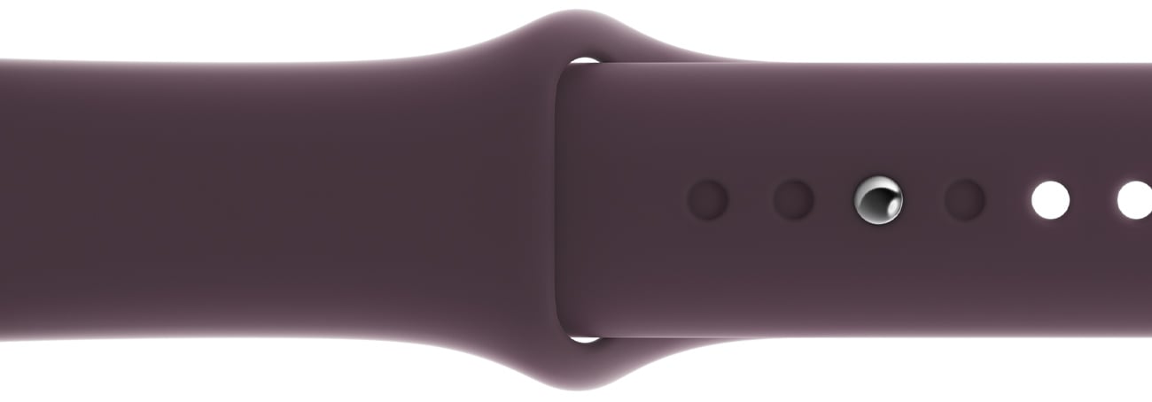 Pasek sportowy w kolorze ciemnej wiśni do Apple Watch 45 mm