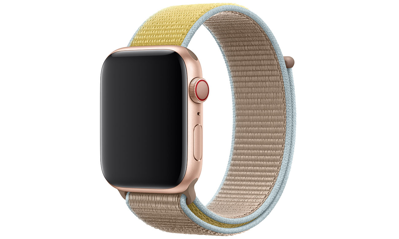 Opaska sportowa w kolorze wielbłądziej sierści do Apple Watch 44 mm