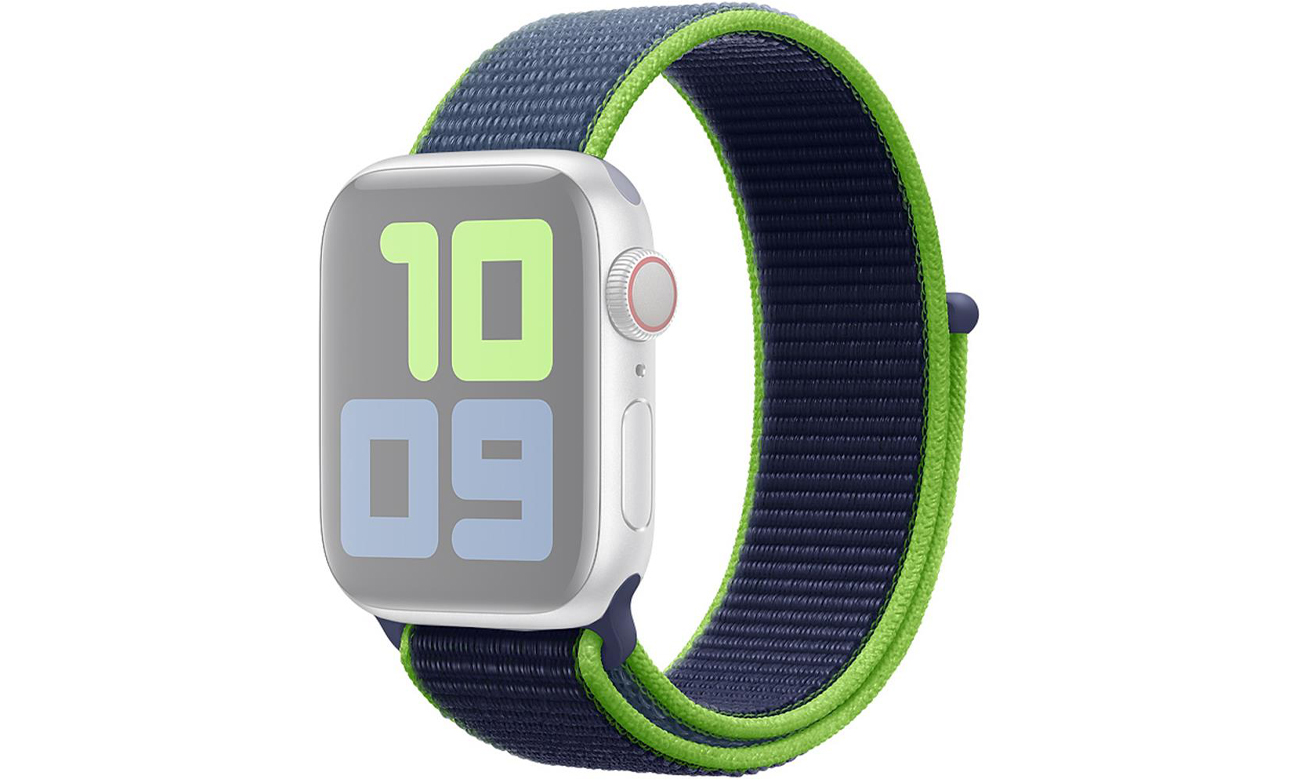 Opaska sportowa w kolorze neonowej limonki do Apple Watch 40 mm