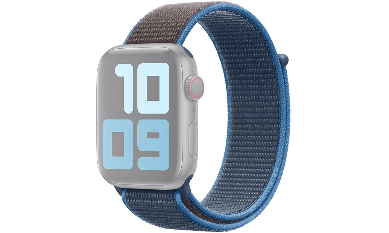 Opaska sportowa w kolorze błękitnej fali do Apple Watch 44 mm