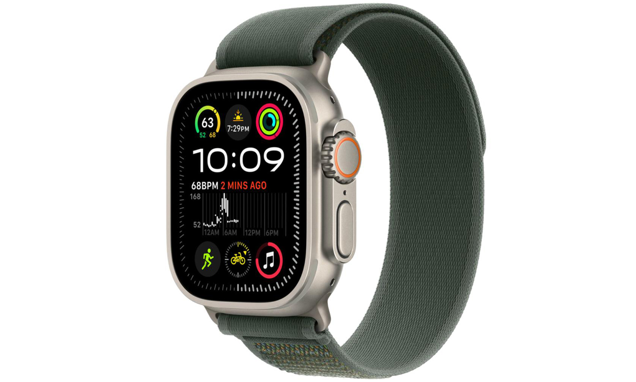Opaska Apple Trail 44-49mm S/M naturalny tytan/zielony