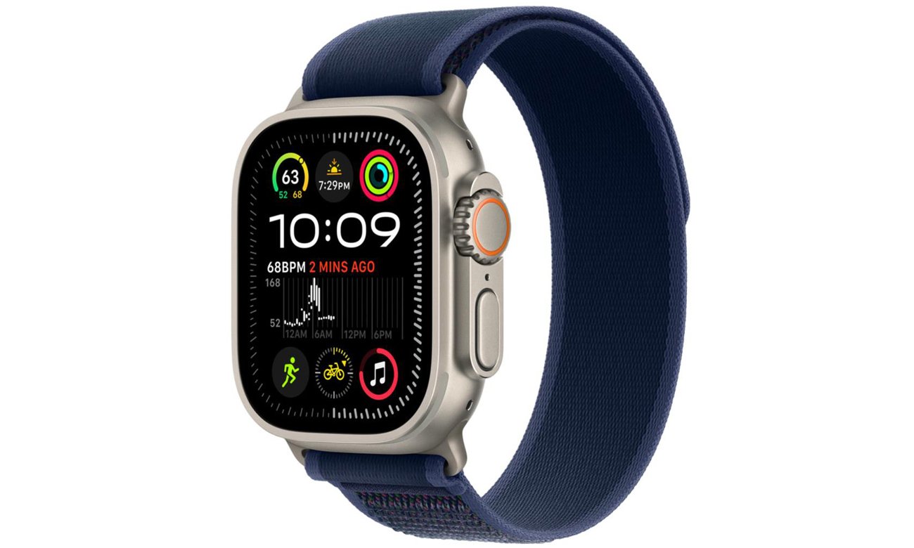 Opaska Apple Trail 44-49mm S/M naturalny tytan/niebieski