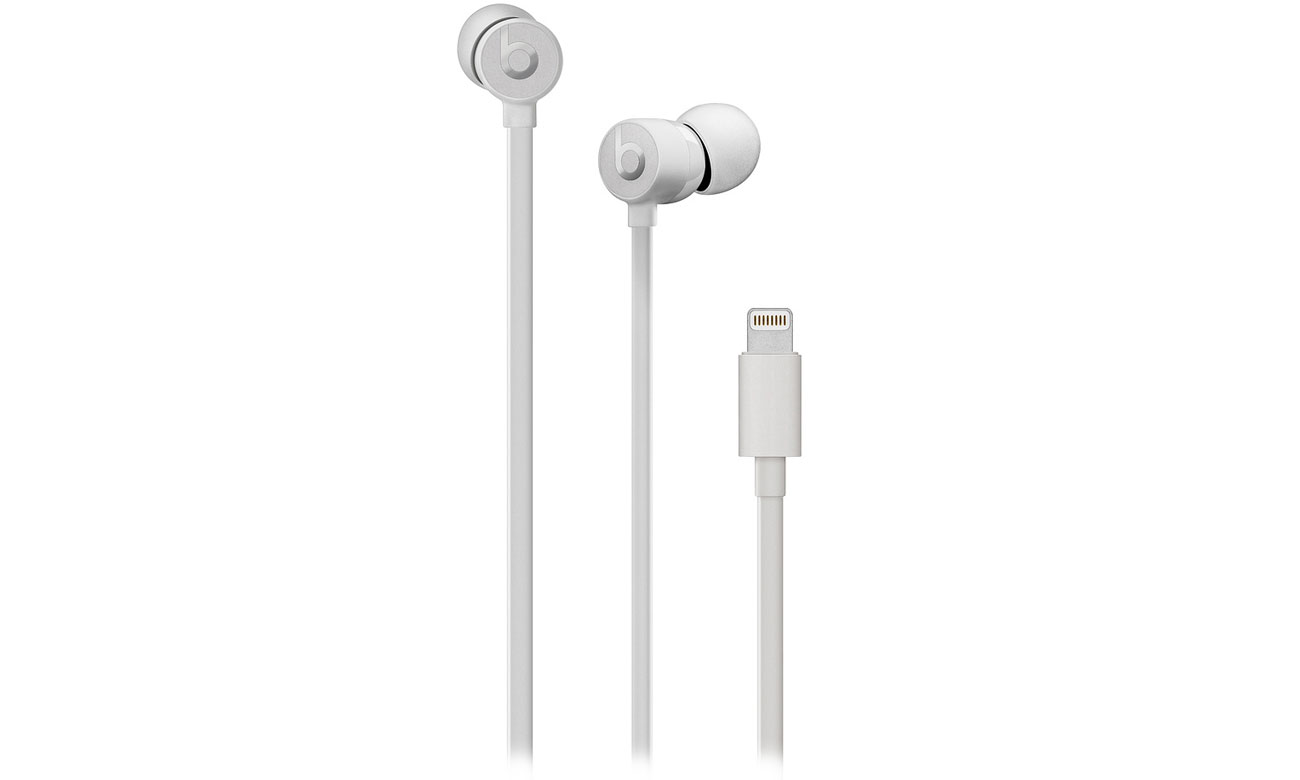 Słuchawki Apple urBeats3 satynowe srebro ze złączem Lightning